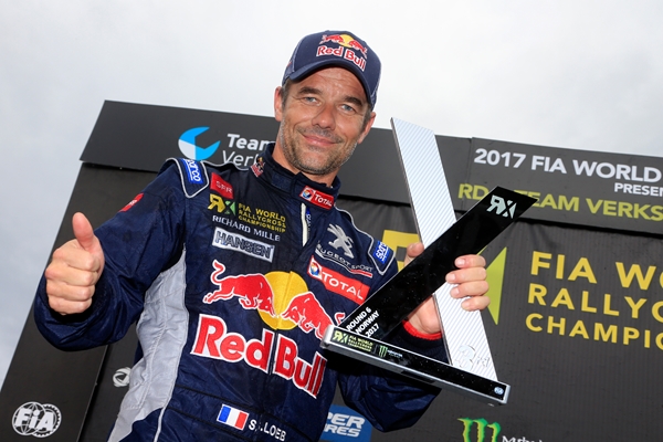 More podium honours for Sébastien Loeb after both Peugeot 208 WRX 2017s reach Hell final
